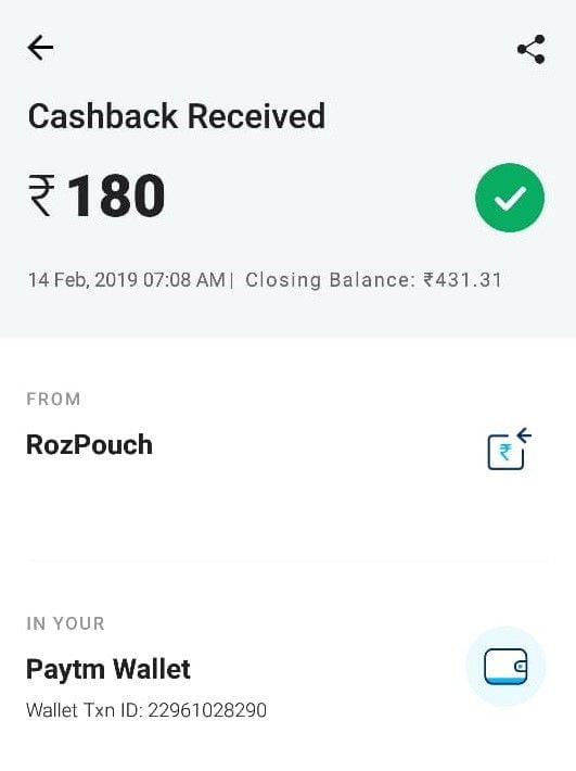 Roz Dhan Payment Proof