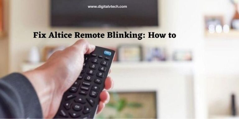 Fix Altice Remote Blinking How to
