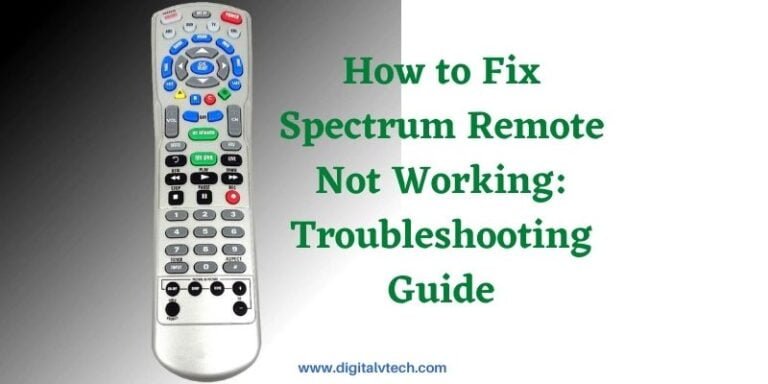 How to Fix Spectrum Remote Not Working Troubleshooting Guide