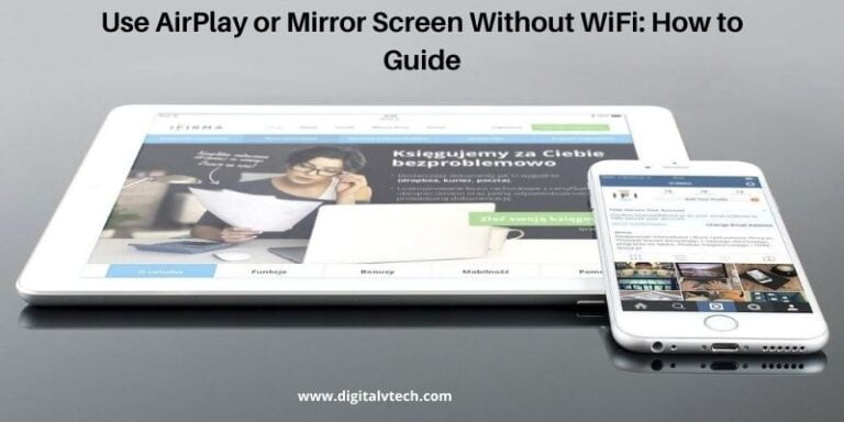 Use AirPlay Or Mirror Screen Without WiFi How to Guide