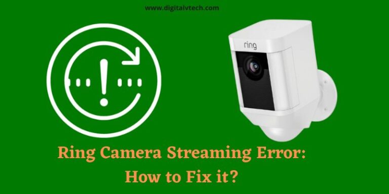 Ring Camera Streaming Error How to Fix it