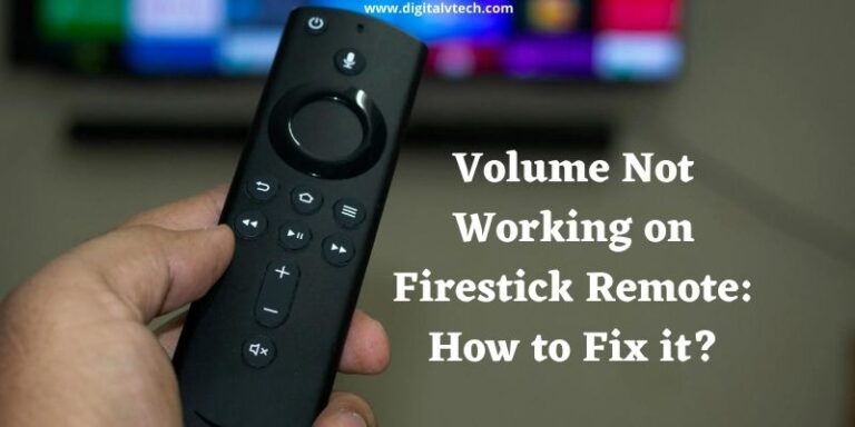 Volume Not Working on Firestick Remote How to Fix it