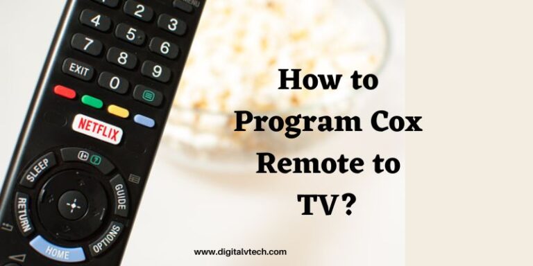 How to Program Cox Remote to TV