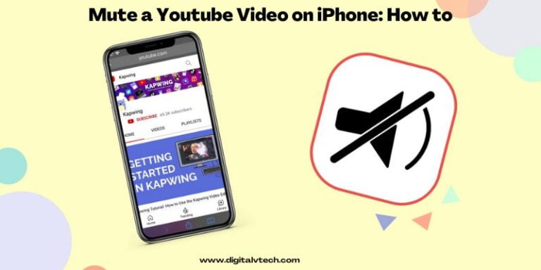 Mute a Youtube Video on iPhone How to