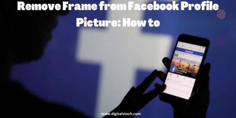 Remove Frame from Facebook Profile Picture How to