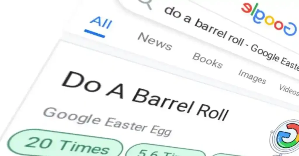 Do a Barrel Roll 10 times - Google do a barrel roll ten times