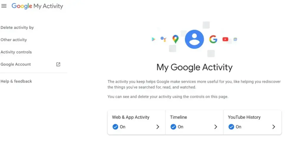 Google my activity