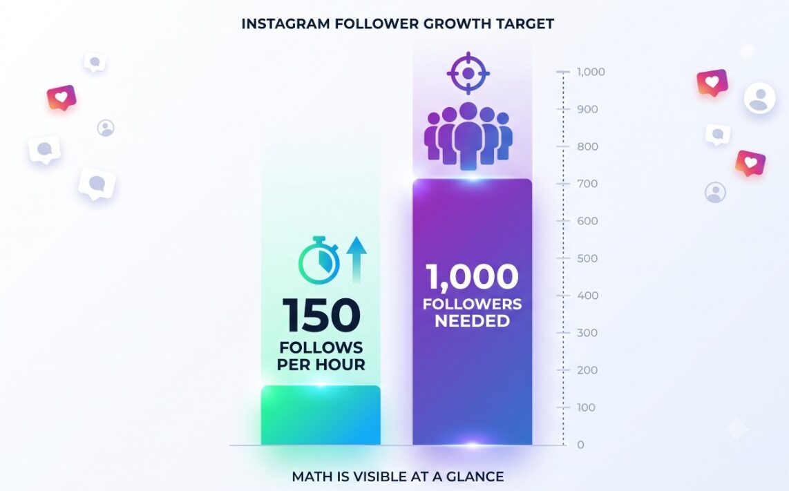 Instagram followers growth target